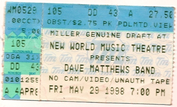 Dave Matthews Band New World Music Theater 1998